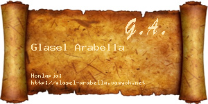 Glasel Arabella névjegykártya